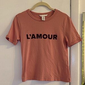 H&M Women's Pink Short Sleeve Tee